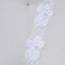 1 Yard 1.25" Ivory Sequin and Beaded Bridal Lace Floral Veil Chiffon Trim Elegant Bridal Access
